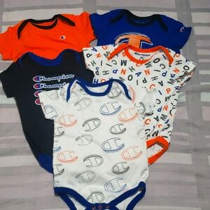 Baby Clothes Champion Baby Onesie Bundle Of 5 Size 9